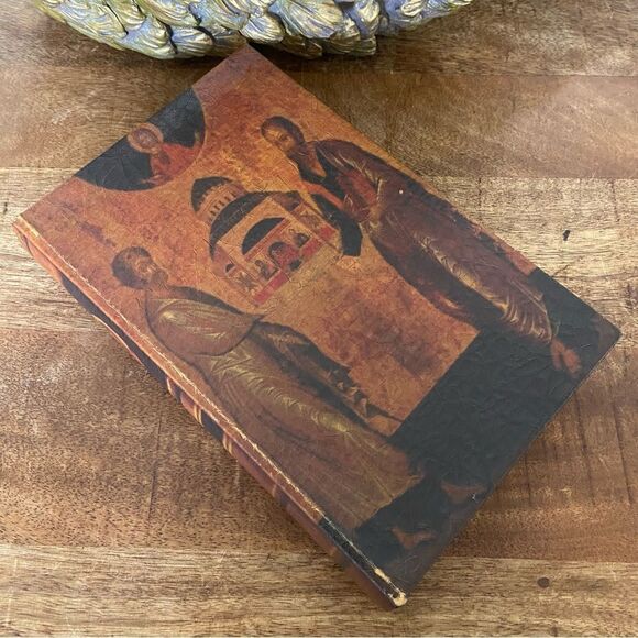 Vintage style leather book box to his valuables - Picture 4 of 4